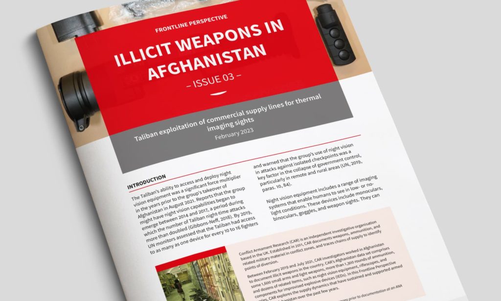 ILLICIT WEAPONS IN AFGHANISTAN – ISSUE 03
