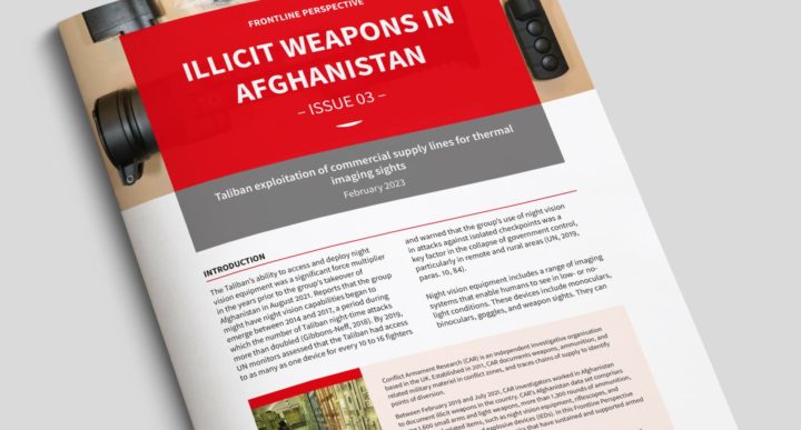 ILLICIT WEAPONS IN AFGHANISTAN – ISSUE 03